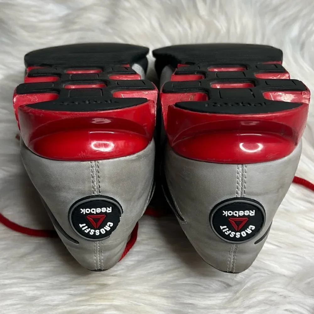 Reebok Crossfit U Form Weightlifter Shoes Grey & Red Size 8